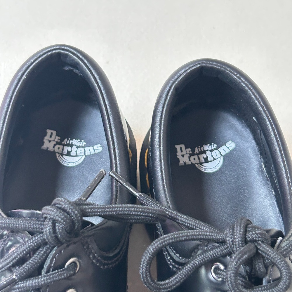 Dr Martens 8053 Quad Platform Oxford Shoes Womens 8 Mens 7 Black Leather - Picture 10 of 11